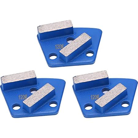 3PCS Trapezoid Epoxy Diamond Metal Polishing Pads Coating Disc Shoe 2 * 1/4 PCD Removal Scraper