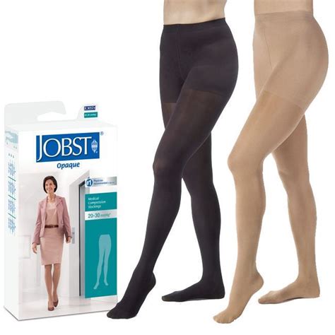 Limited Absolute Support - Opaque Compression Stockings Pantyhose Women 20-30mmHg for Circulation - Made in USA - Firm Graduated Support Hose for Ladies - High Waist Tights - Black, X-Large