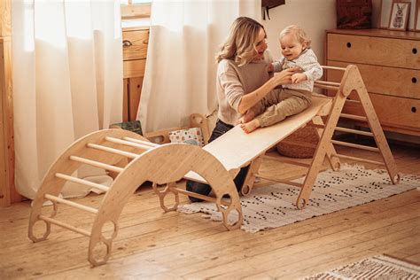 Featured Product Arch - Foldable Wooden Climbing Arch Ladder for Sliding & Climbing - 2in1 Arch Climber with Safety Climbing Ladder for Toddlers - White+Varicoloured (Standard Size)