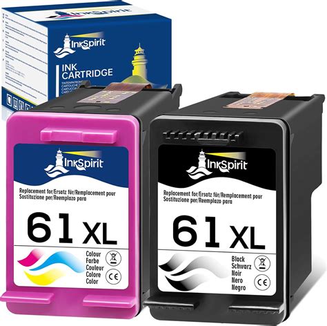 BJ Remanufactured Ink Cartridge Replacement for HP 61XL 61 XL Compatible with HP Envy 4500 5530 5535 HP OfficeJet 2620 4630 4635 HP DeskJet 1000 1010 2050 2540 3000 3050 3516 Printer(2 Black)