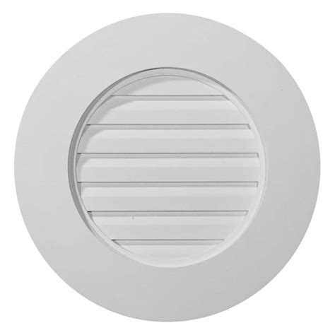 One-Day Sale: Up to 40% Off Ekena Millwork GVRO27F Plain Round Gable Vent Louver, 27"W x 27"H x 1 1/4"P, Factory Primed