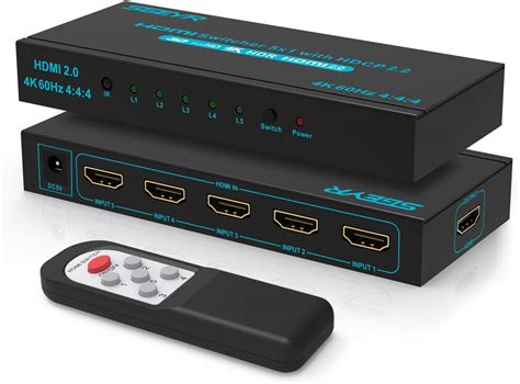 Up To 40% OFF J-Tech Digital HDMI 1.4 Switch Switcher Box Selector 3 in 1 Out Audio Extractor w/Optical SPDIF & RCA L/R Audio Out & IR Control Supports ARC, MHL, 4K, Full 3D, 4kx2k, 1080P (Support Apple TV 4Gen)
