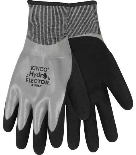 Super Big Clearance! Kinco HydroFlector Waterproof Double Thermal Knit Shell & Double-Coated Latex Glove, Medium, 6 Pair