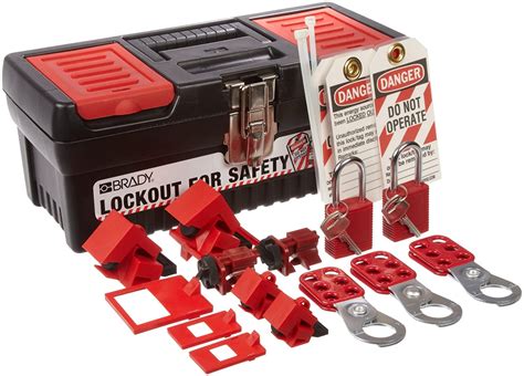 Get Discount Offer Lockout Tagout Kit - Clamp-On Circuit Breaker Lockout , Group Lockout Hasps, Lockout Tag, Universal Multi- Pole Breaker with Pocket Bag (Black Kit)