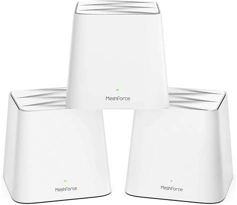 Meshforce M1 Mesh WiFi System - 1st Generation (3 Pack), Dual Band AC1200 Router Replacement Seamless and High Performance WiFi Coverage