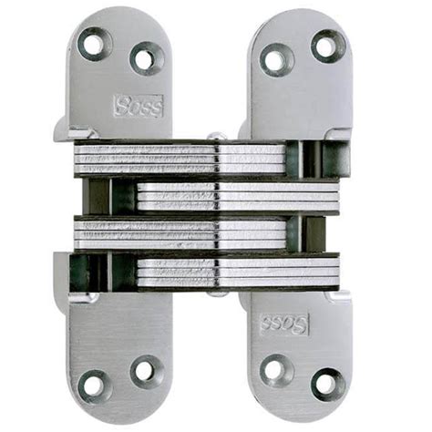SOSS 20 Minute Fire Rated Invisible Closer Model 220IC for 2" Thick Material, Zinc, Antique Brass Exterior Finish, Model Number 220ICUS5