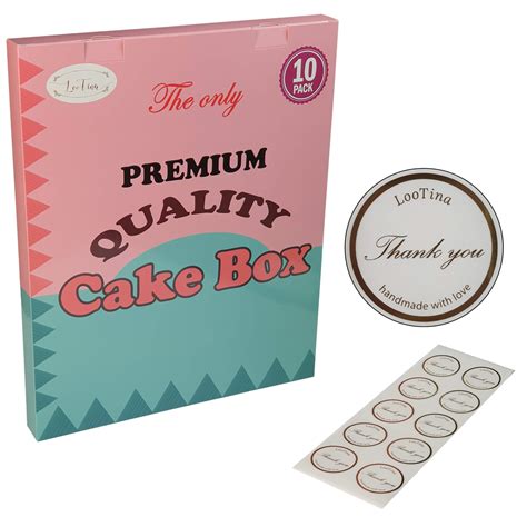 Square Cake Boards Grease Proof - 8", 10", 12" Square Variety Pack - 5 of Each, 15 Total - Grease Proof - Weddings Stacked Gift Box (Includes Cakegirls Basic Stacking Instructions™)