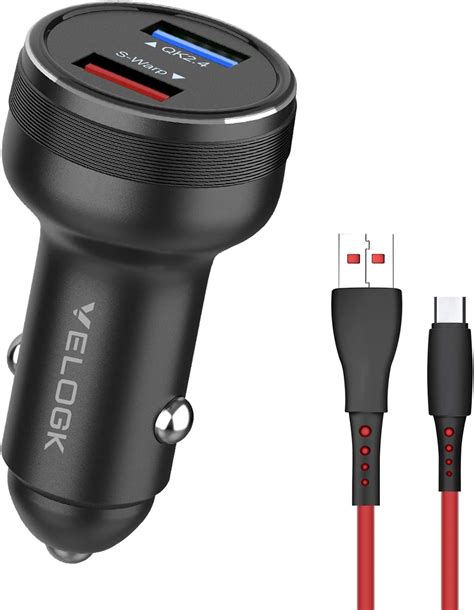 Super Brands VELOGK Warp Car Charger 30W [5V/6A] for Oneplus 9/8/8T/8 Pro/7 Pro/7T/7T Pro/Nord N10, Backward Compatible with Fast Dash Car Charger Adapter for Oneplus 7/6T/6/5T/5/3T/3(with 3.3FT Warp Type-C Cable)